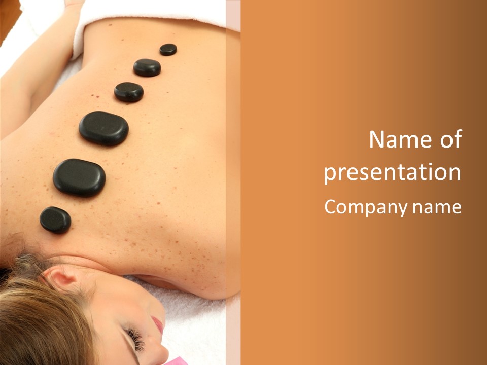 Pampering Beauty Stones PowerPoint Template