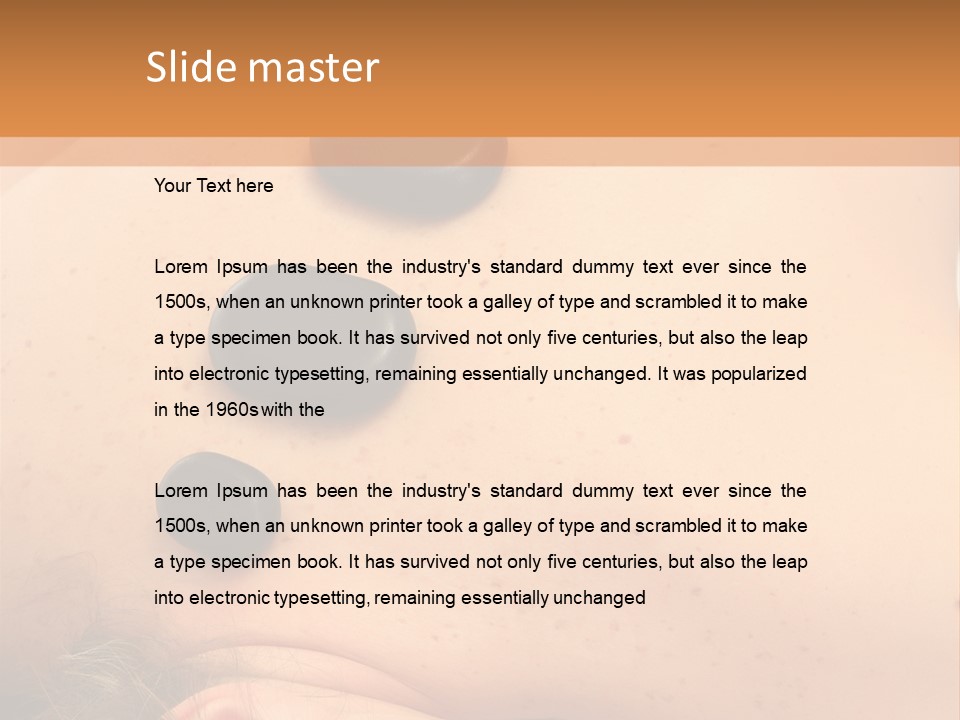 Pampering Beauty Stones PowerPoint Template