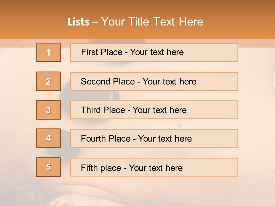 Pampering Beauty Stones PowerPoint Template