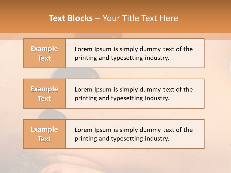 Pampering Beauty Stones PowerPoint Template