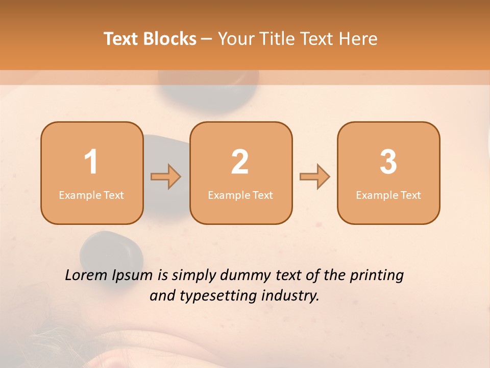 Pampering Beauty Stones PowerPoint Template