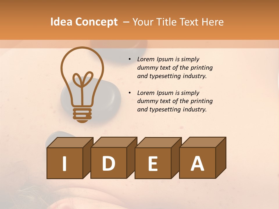 Pampering Beauty Stones PowerPoint Template