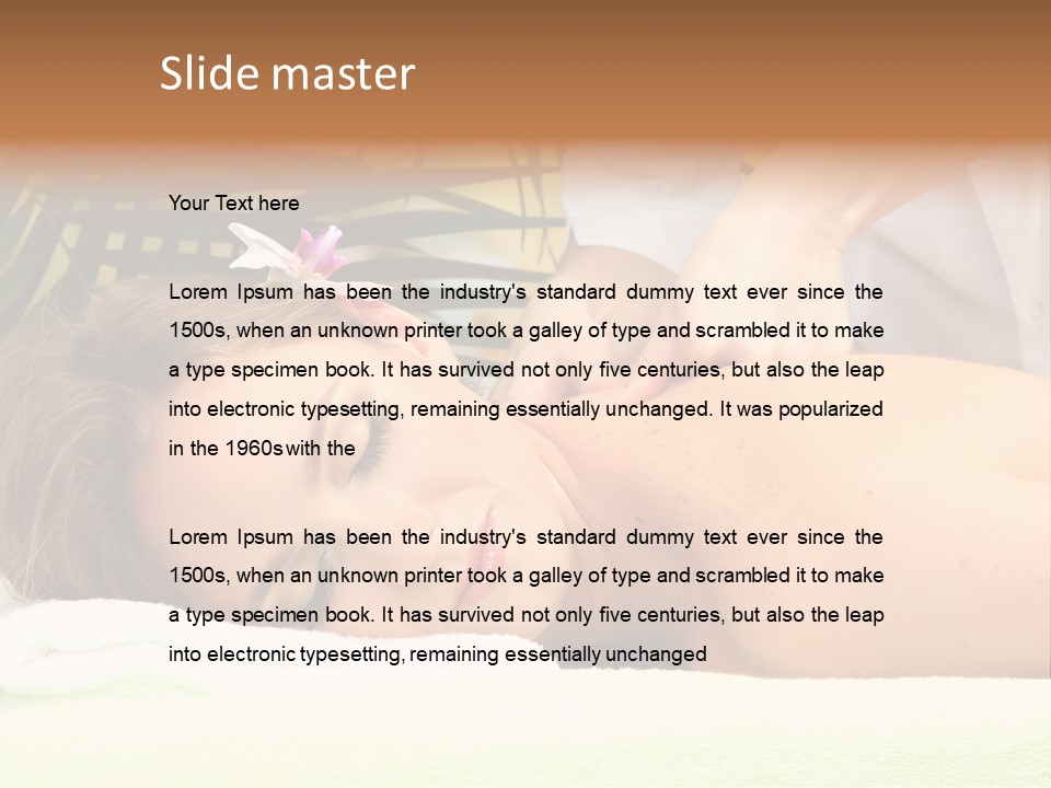 Massage Adorable Body PowerPoint Template