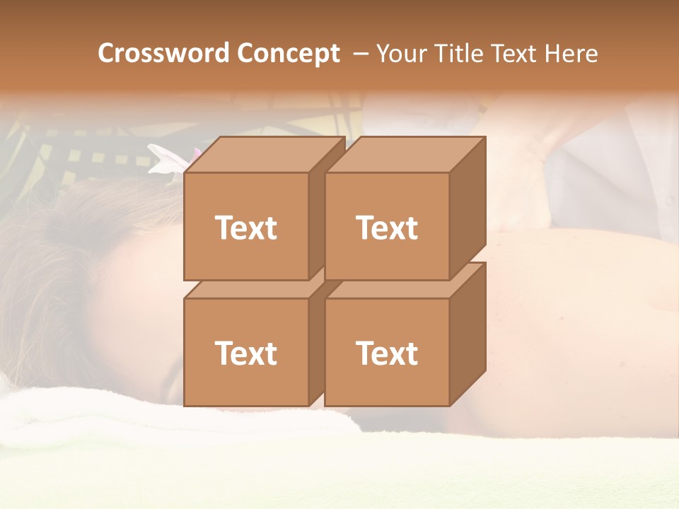 Massage Adorable Body PowerPoint Template