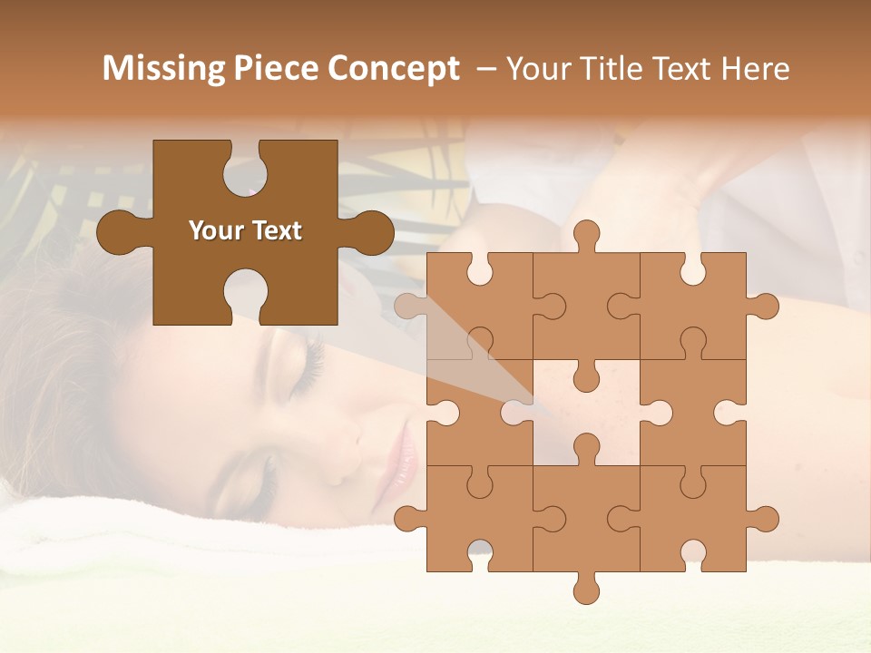 Massage Adorable Body PowerPoint Template