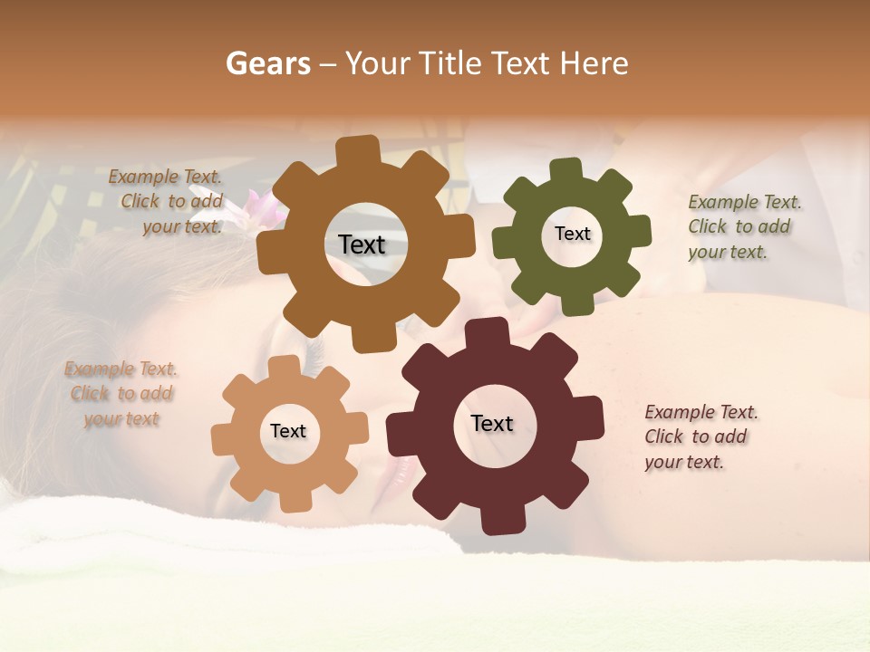 Massage Adorable Body PowerPoint Template