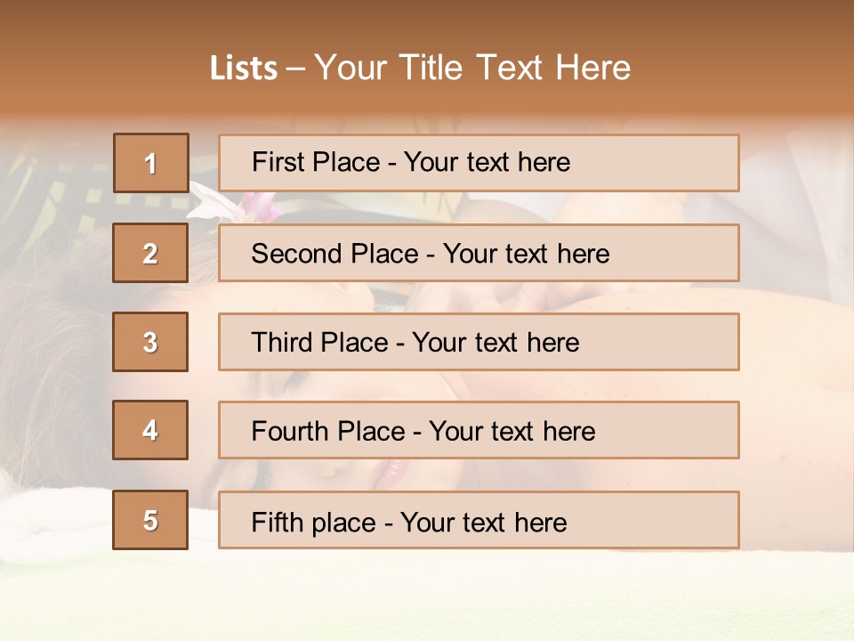 Massage Adorable Body PowerPoint Template