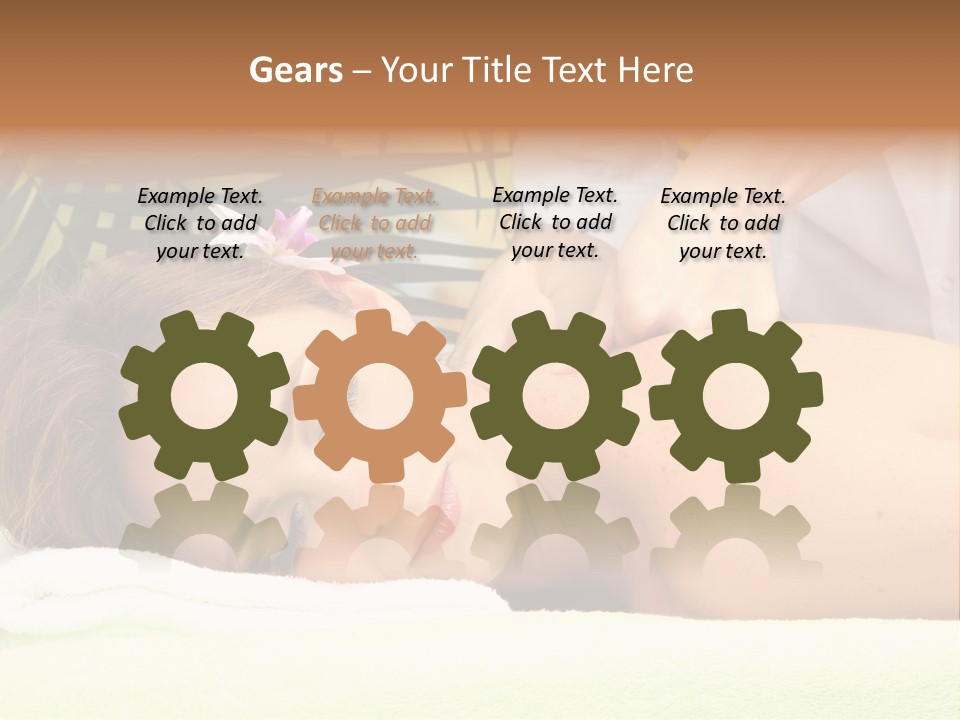 Massage Adorable Body PowerPoint Template