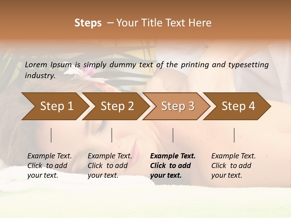 Massage Adorable Body PowerPoint Template