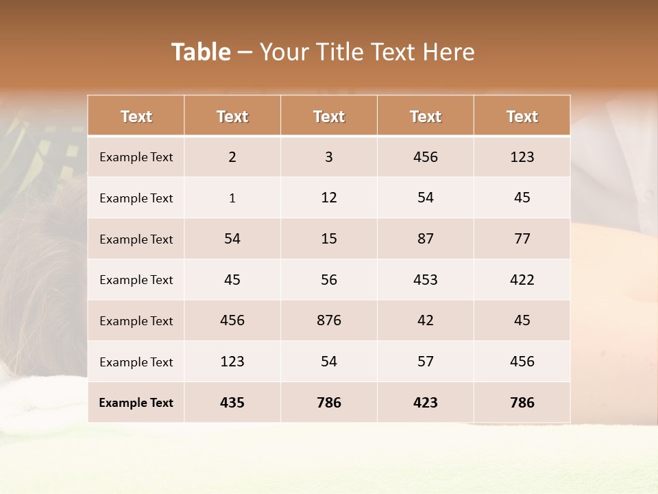 Massage Adorable Body PowerPoint Template