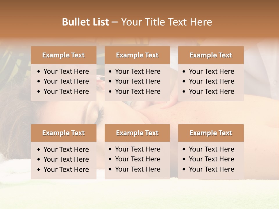 Massage Adorable Body PowerPoint Template