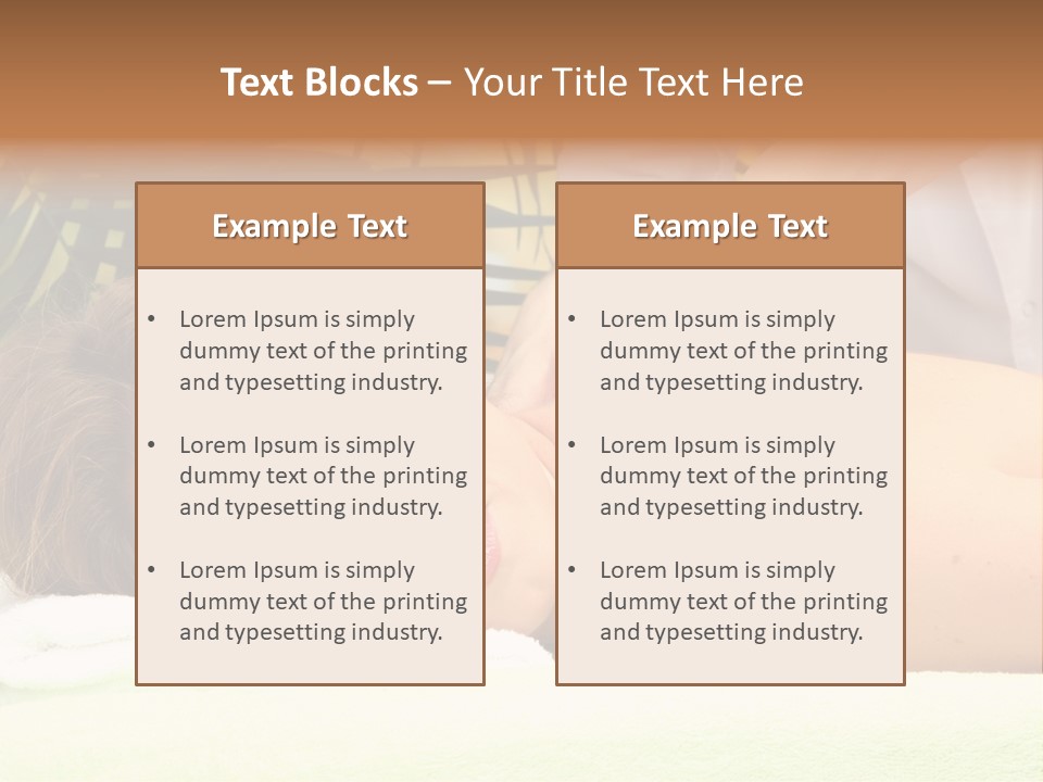 Massage Adorable Body PowerPoint Template