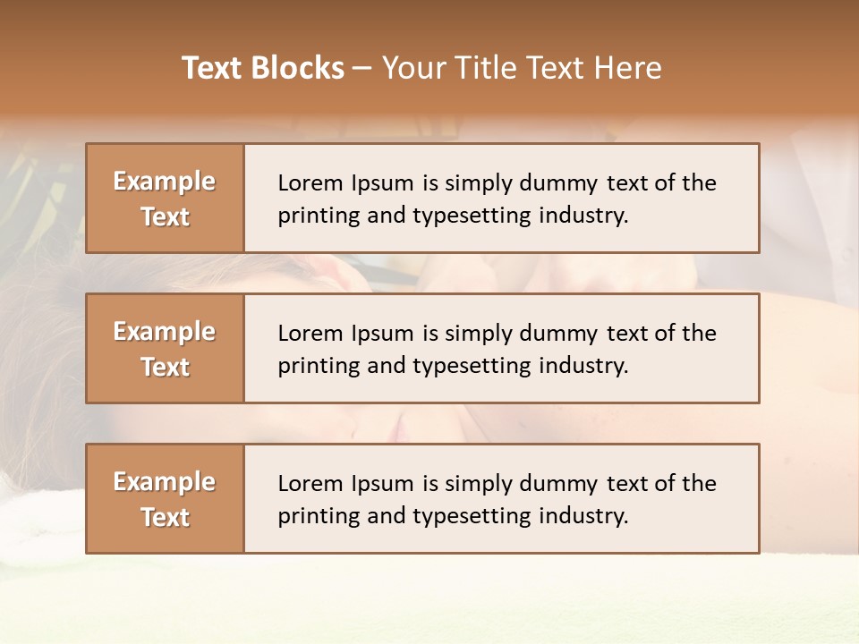 Massage Adorable Body PowerPoint Template