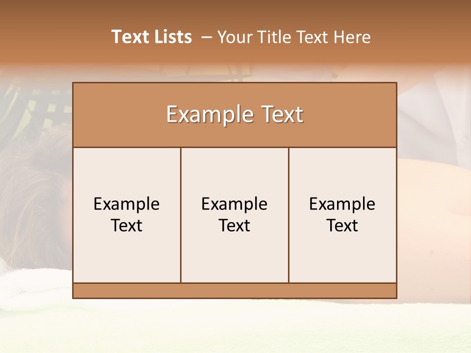 Massage Adorable Body PowerPoint Template