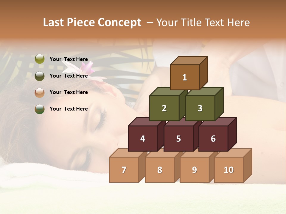 Massage Adorable Body PowerPoint Template