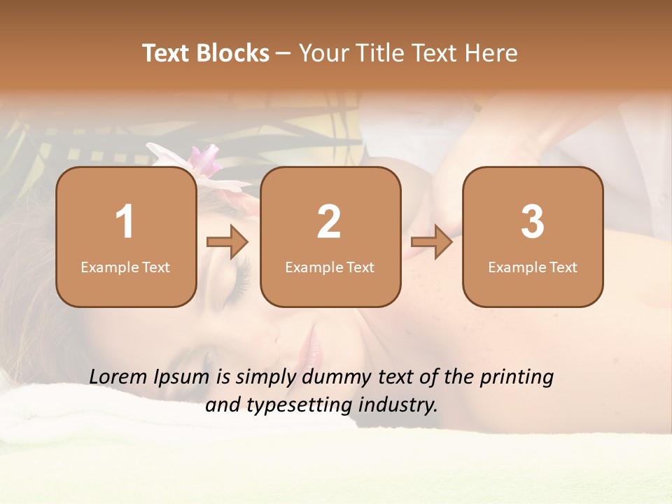 Massage Adorable Body PowerPoint Template