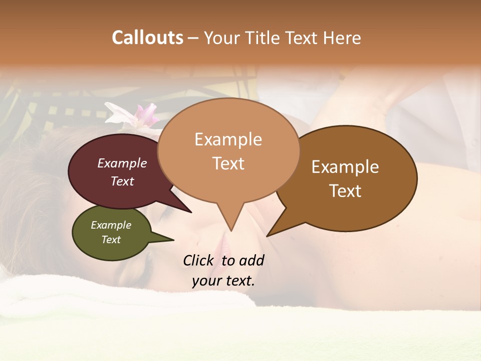 Massage Adorable Body PowerPoint Template