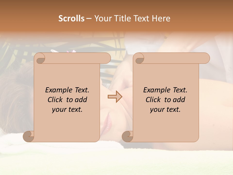 Massage Adorable Body PowerPoint Template