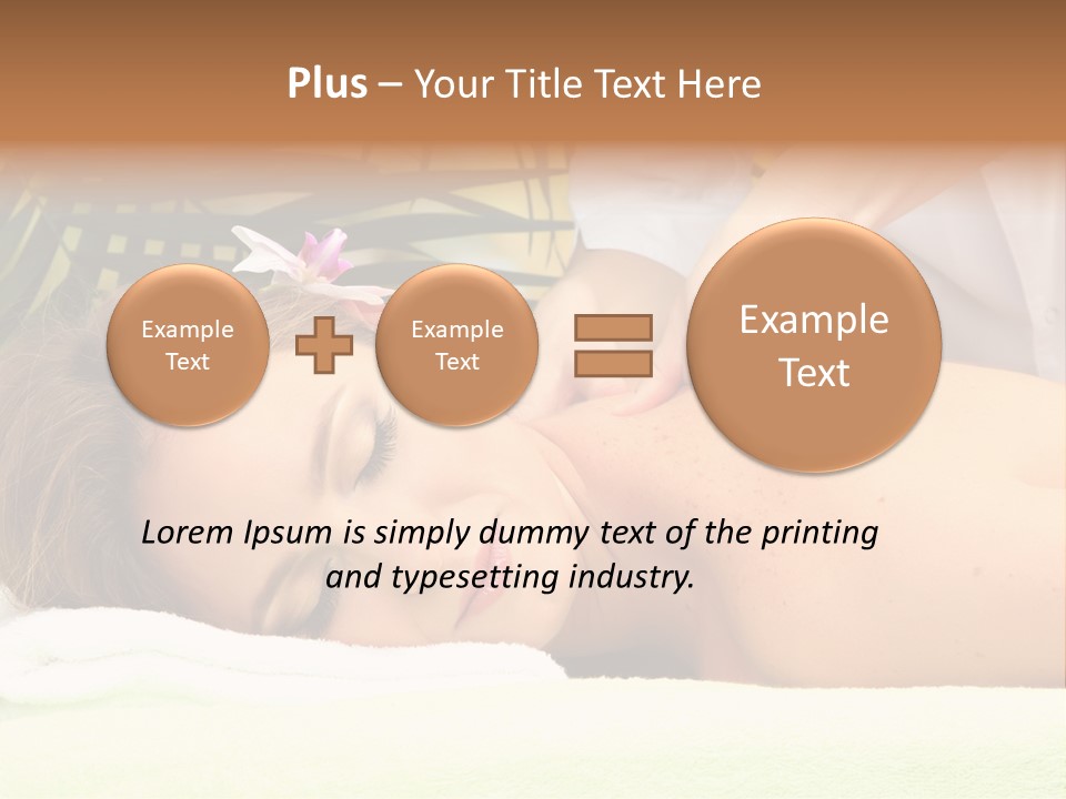 Massage Adorable Body PowerPoint Template