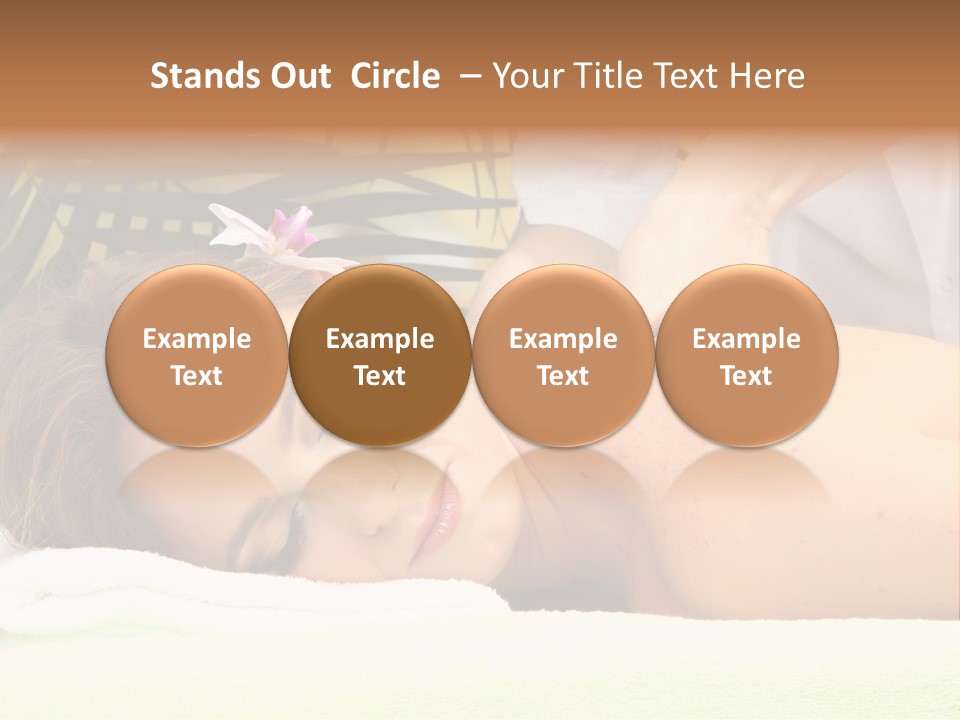 Massage Adorable Body PowerPoint Template