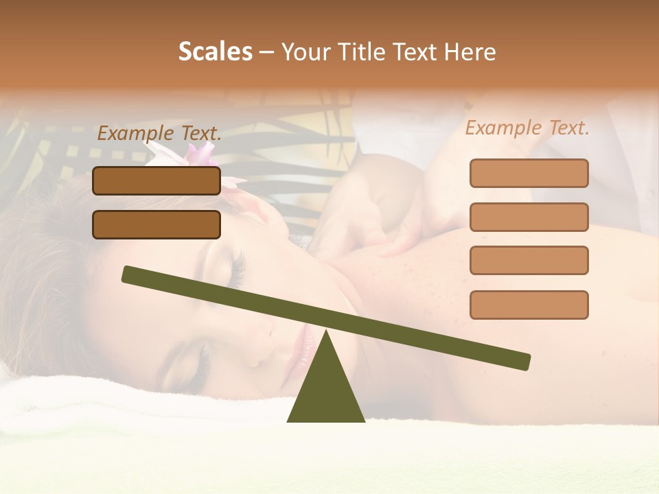 Massage Adorable Body PowerPoint Template