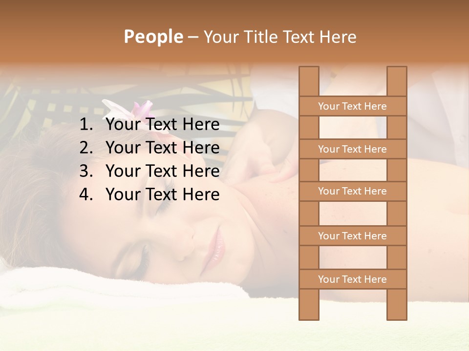 Massage Adorable Body PowerPoint Template