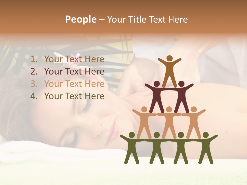 Massage Adorable Body PowerPoint Template