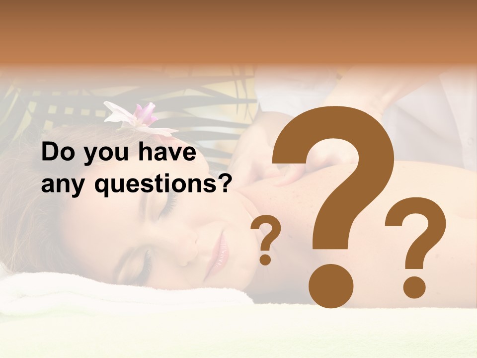 Massage Adorable Body PowerPoint Template