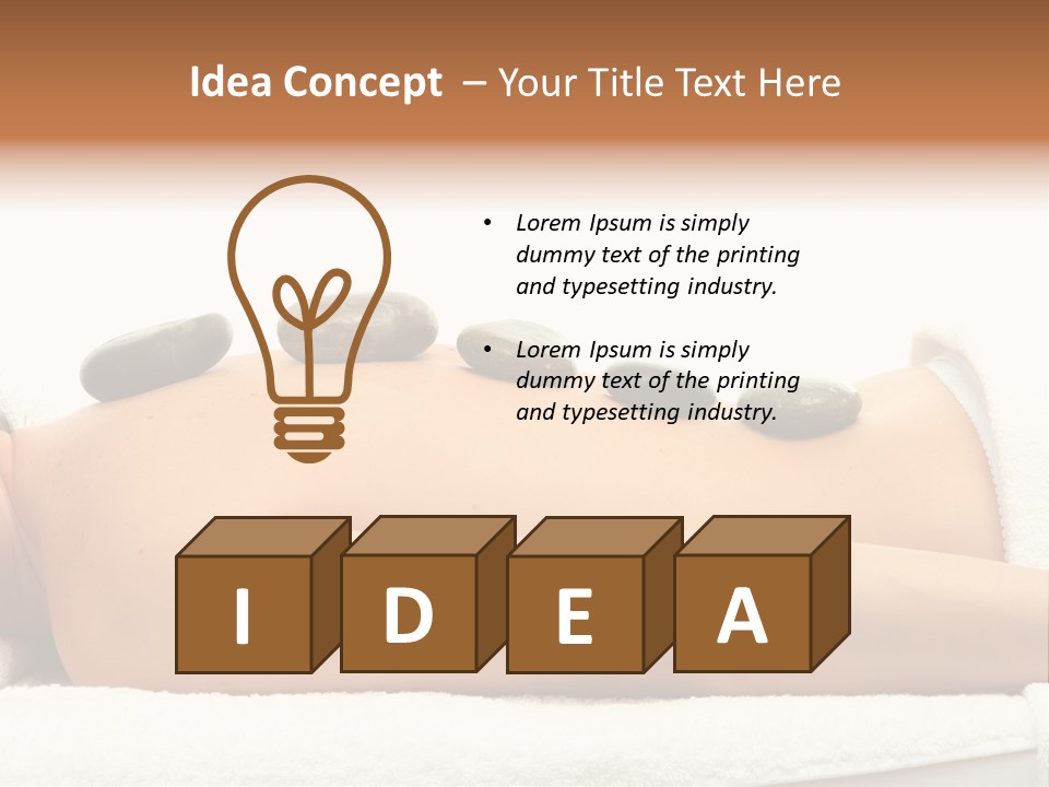 Black Relaxation Beautiful PowerPoint Template