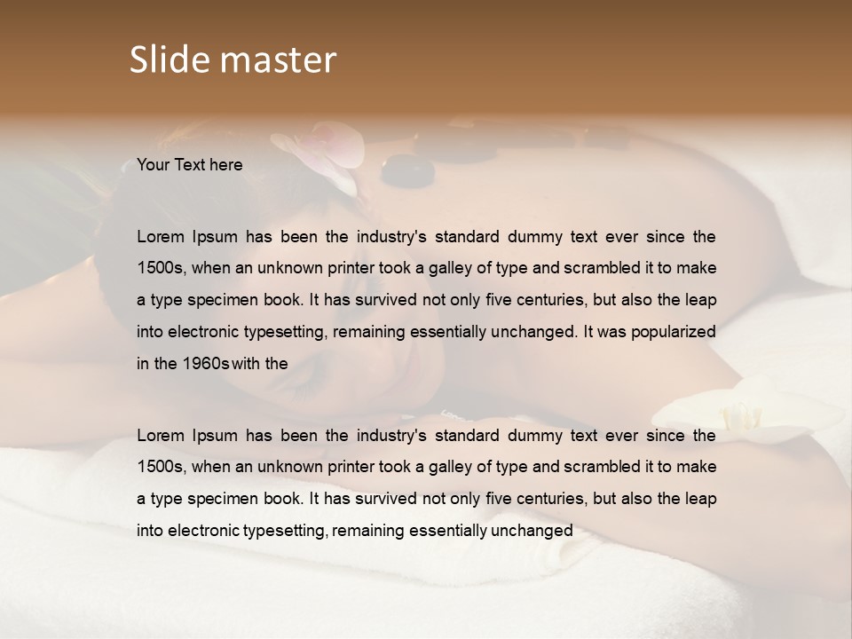 Stones Spa Girl PowerPoint Template