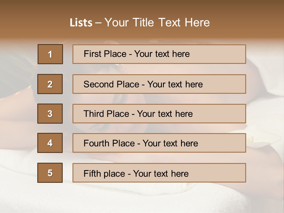 Stones Spa Girl PowerPoint Template