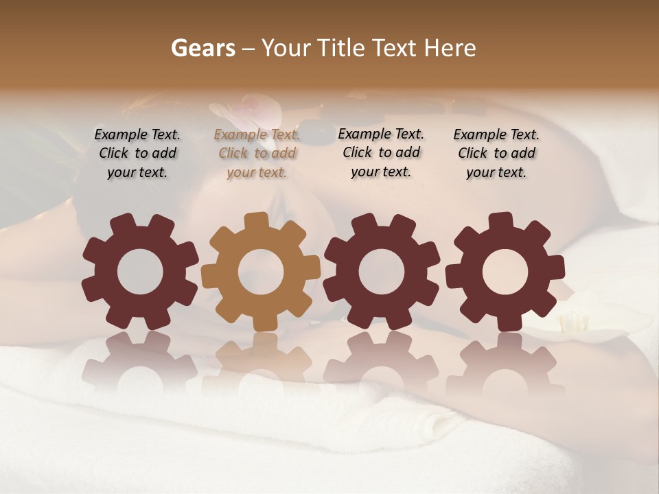 Stones Spa Girl PowerPoint Template