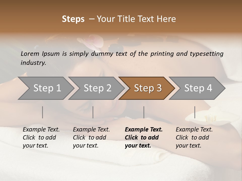 Stones Spa Girl PowerPoint Template