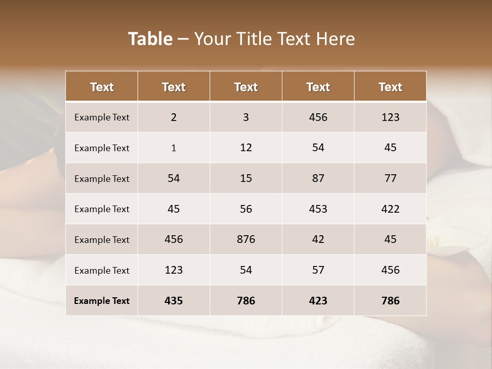 Stones Spa Girl PowerPoint Template