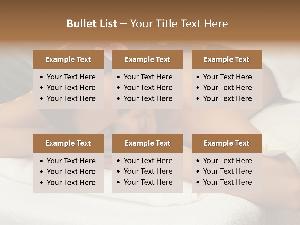 Stones Spa Girl PowerPoint Template