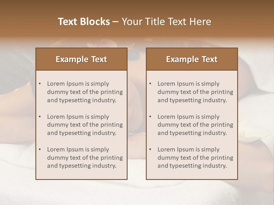 Stones Spa Girl PowerPoint Template