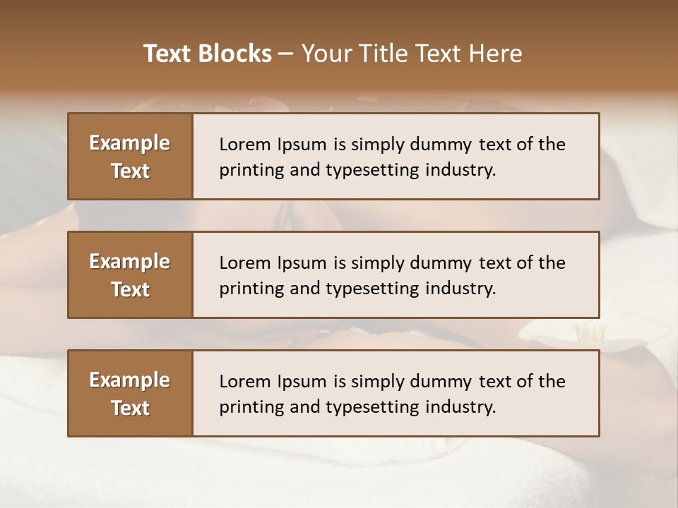 Stones Spa Girl PowerPoint Template