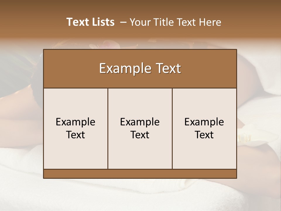 Stones Spa Girl PowerPoint Template