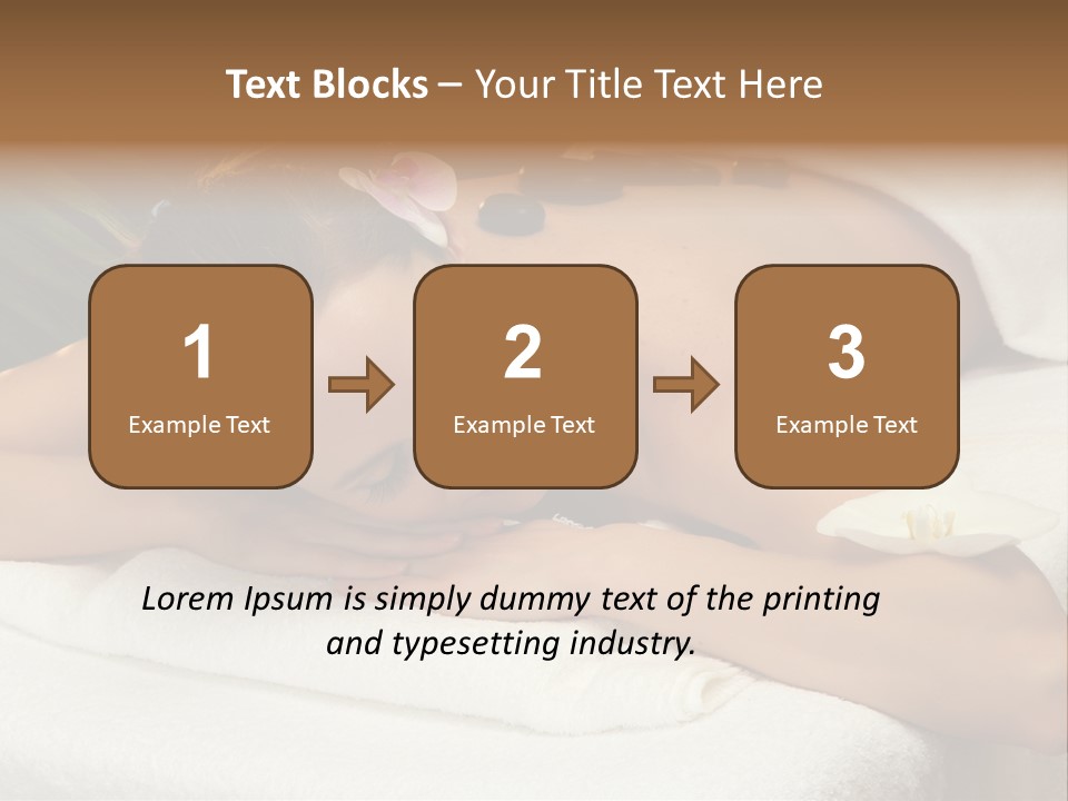 Stones Spa Girl PowerPoint Template