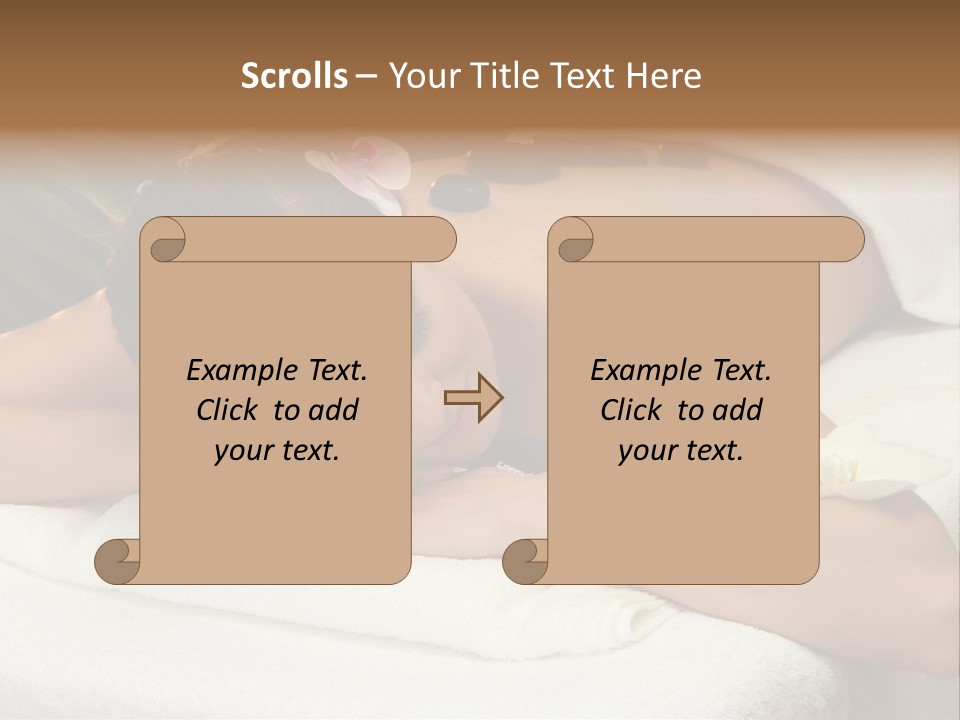 Stones Spa Girl PowerPoint Template