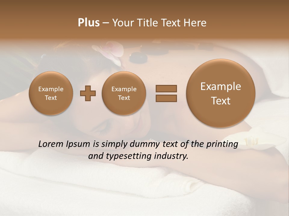 Stones Spa Girl PowerPoint Template