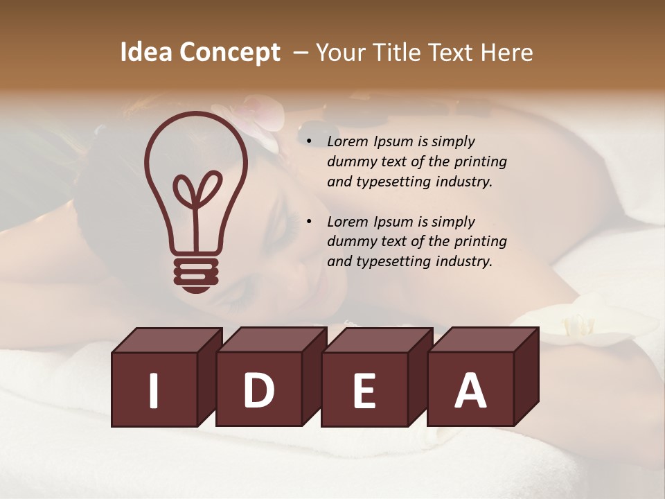 Stones Spa Girl PowerPoint Template