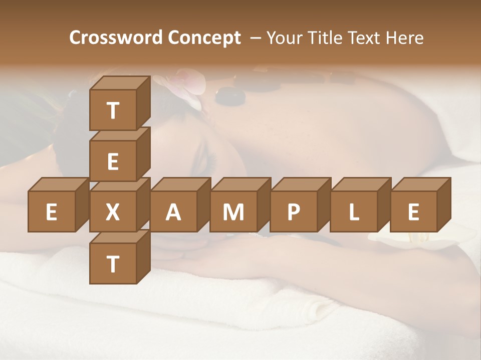 Stones Spa Girl PowerPoint Template