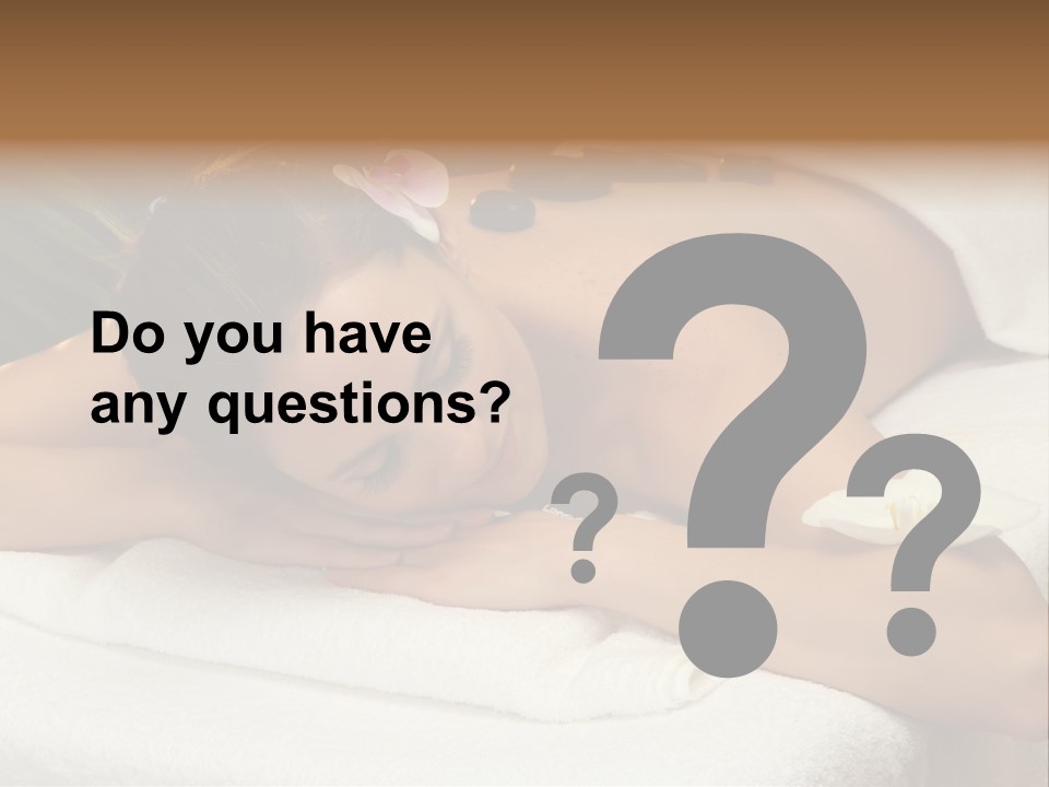 Stones Spa Girl PowerPoint Template