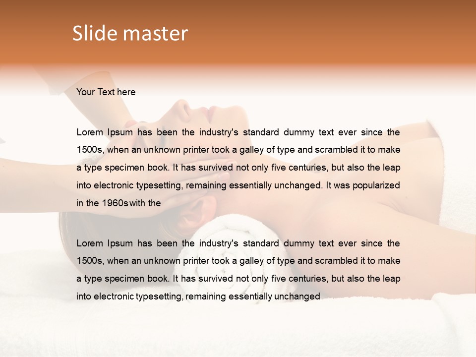 Female Young Isolated PowerPoint Template