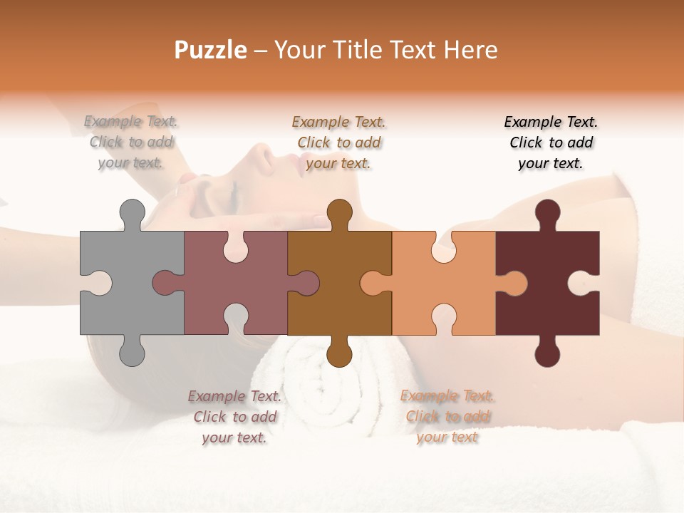 Female Young Isolated PowerPoint Template