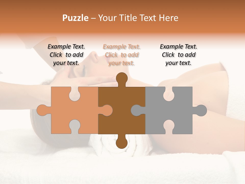 Female Young Isolated PowerPoint Template