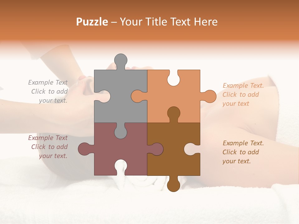 Female Young Isolated PowerPoint Template