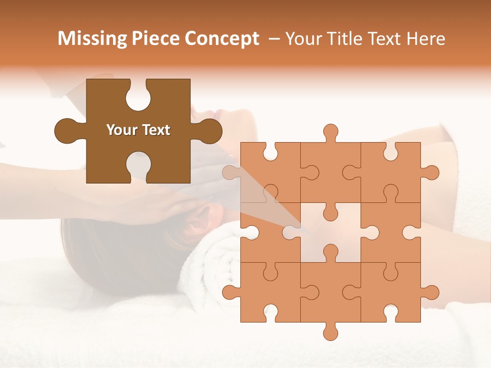 Female Young Isolated PowerPoint Template