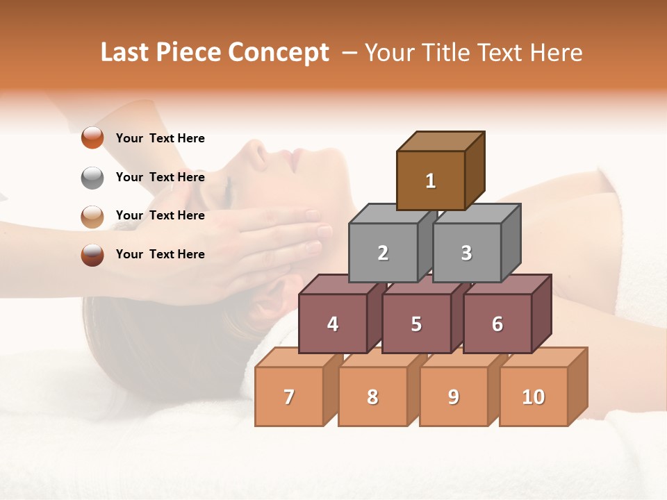 Female Young Isolated PowerPoint Template